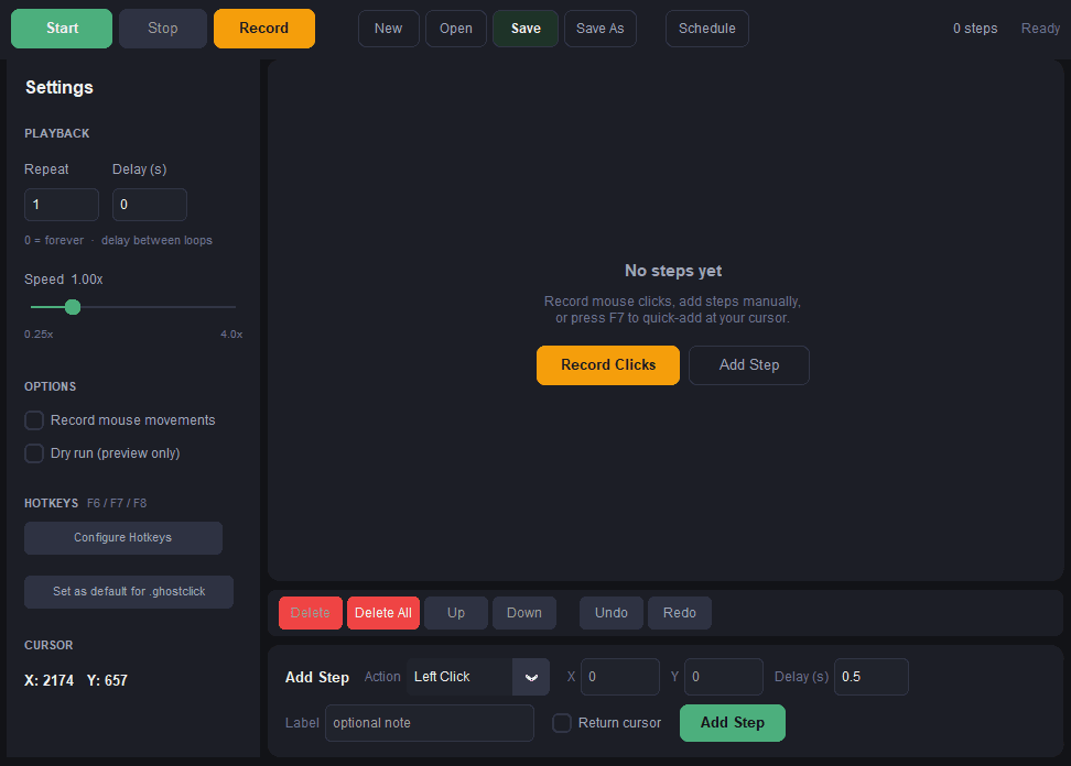 GhostClick screenshot